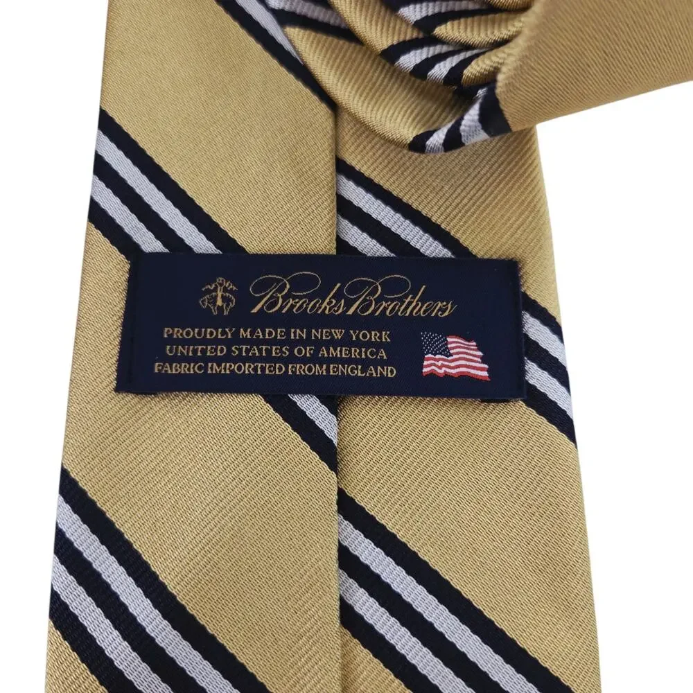 NEW Brooks Brothers 100% Silk Tie Striped Business Formal Wedding
